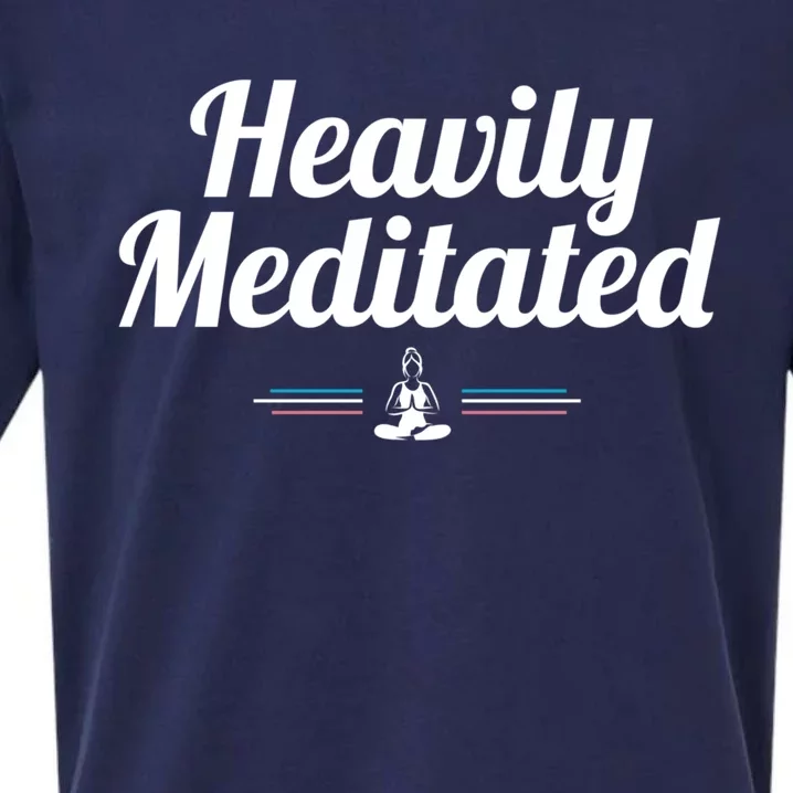 Heavily Meditated Spiritual Yoga Inspired Zen Guru Gift Sueded Cloud Jersey T-Shirt