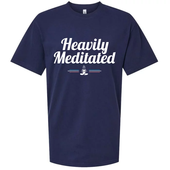 Heavily Meditated Spiritual Yoga Inspired Zen Guru Gift Sueded Cloud Jersey T-Shirt