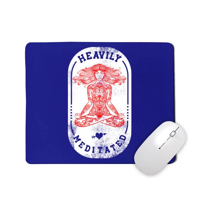 Heavily Meditated Spiritual Yoga Gift Mousepad