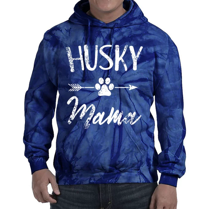 Husky Mama Siberian Husky Lover Owner Gifts Dog Mom Tie Dye Hoodie