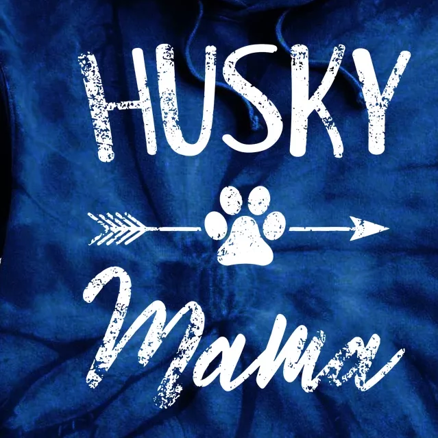 Husky Mama Siberian Husky Lover Owner Gifts Dog Mom Tie Dye Hoodie