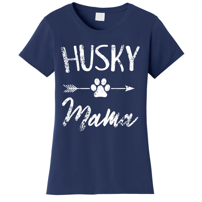 Husky Mama Siberian Husky Lover Owner Gifts Dog Mom Women's T-Shirt