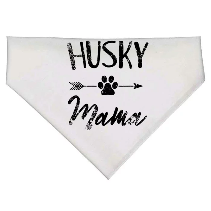 Husky Mama Siberian Husky Lover Owner Gifts Dog Mom USA-Made Doggie Bandana