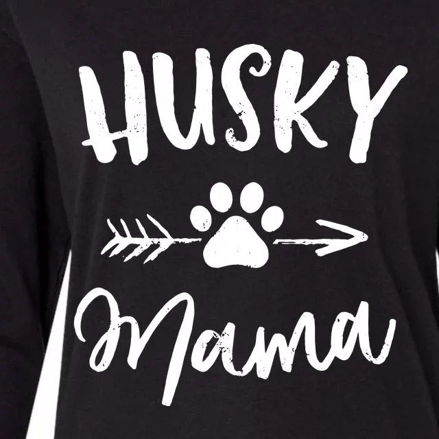 Husky Mama Siberian Husky Lover Owner Gifts Dog Mom Womens Cotton Relaxed Long Sleeve T-Shirt