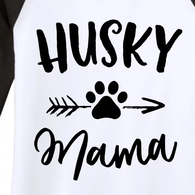 Husky Mama Siberian Husky Lover Owner Gifts Dog Mothers Day Women's Tri-Blend 3/4-Sleeve Raglan Shirt