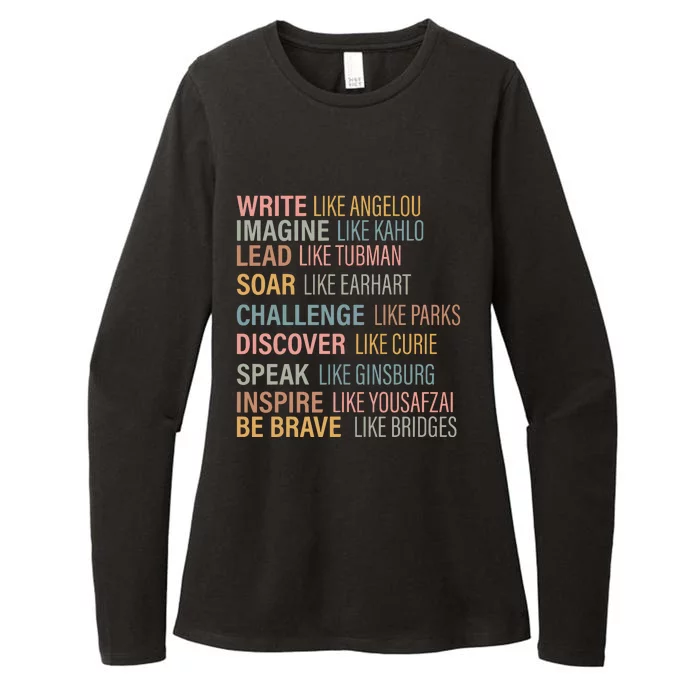 History Month Strong Women Empowered Gift Feminist Womens CVC Long Sleeve Shirt