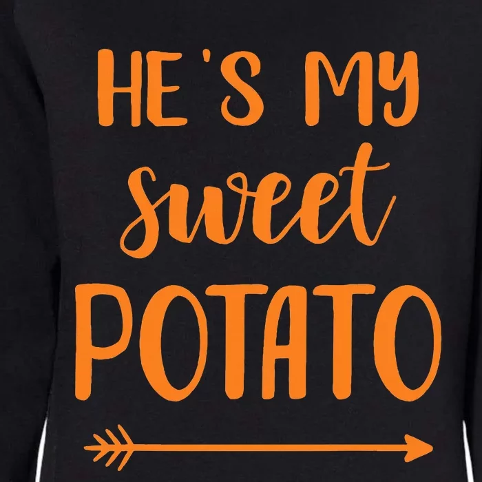 HeS My Sweet Potato For Matching Couple Womens California Wash Sweatshirt