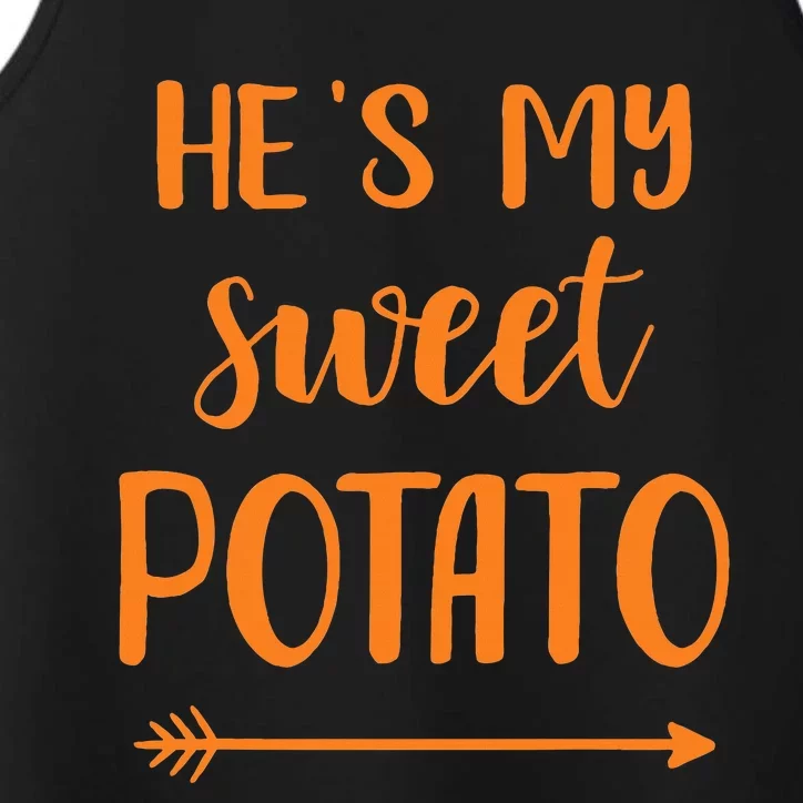 HeS My Sweet Potato For Matching Couple Performance Tank