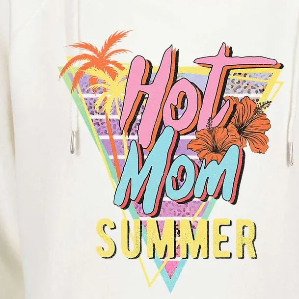 Hot Mom Summer Hawaiian Hibiscus Beach Cute Tropical Womens Funnel Neck Pullover Hood