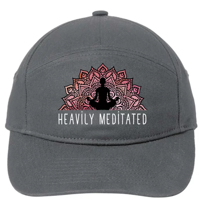 Heavily Meditated Spiritual Daily Meditation Zen 7-Panel Snapback Hat