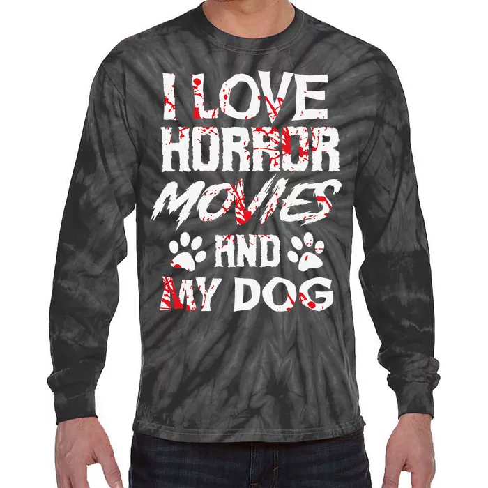 Horror Movies Scary Film Lovers Halloween Fans Thriller Tie-Dye Long Sleeve Shirt