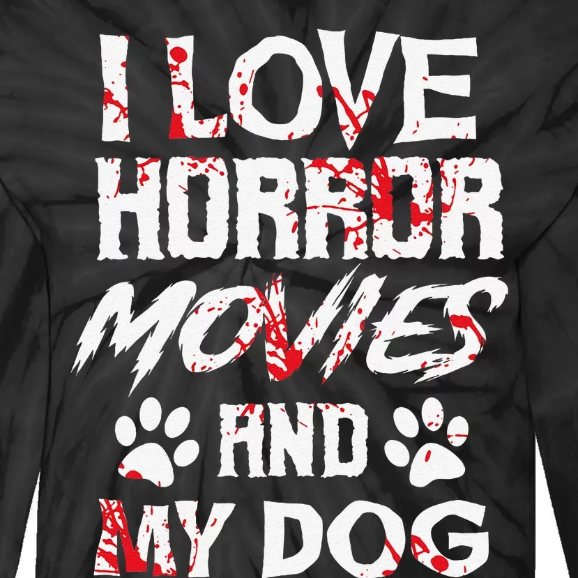 Horror Movies Scary Film Lovers Halloween Fans Thriller Tie-Dye Long Sleeve Shirt