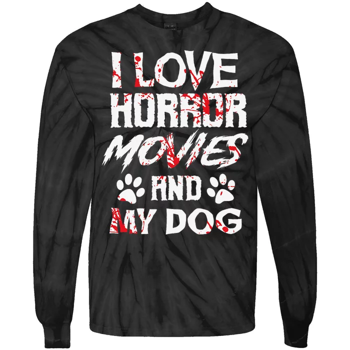 Horror Movies Scary Film Lovers Halloween Fans Thriller Tie-Dye Long Sleeve Shirt