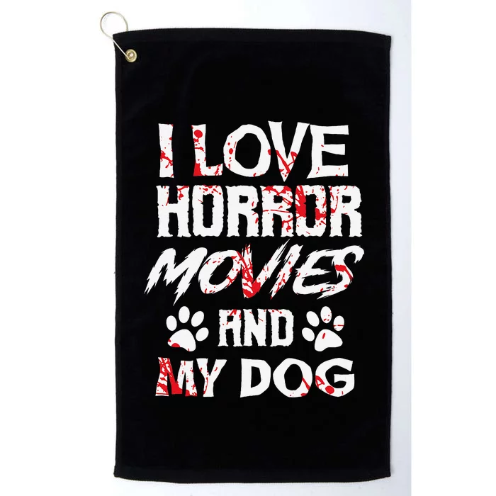 Horror Movies Scary Film Lovers Halloween Fans Thriller Platinum Collection Golf Towel