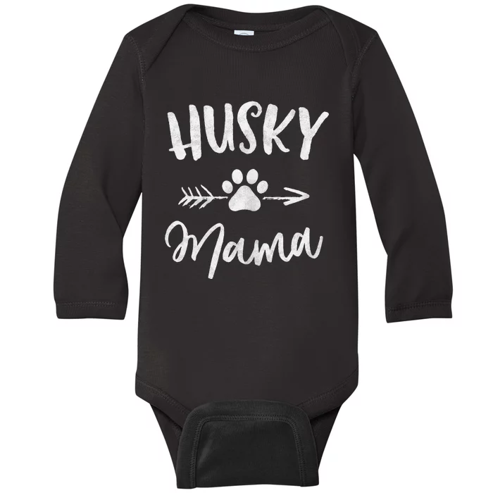 Husky Mama Siberian Husky Lover Owner Gifts Dog mother's day Baby Long Sleeve Bodysuit