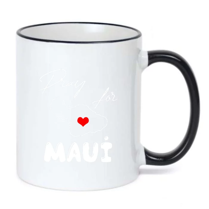 Hawaii Maui Strong Support Gift Pray For Maui Black Color Changing Mug