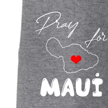 Hawaii Maui Strong Support Gift Pray For Maui Doggie 3-End Fleece Hoodie