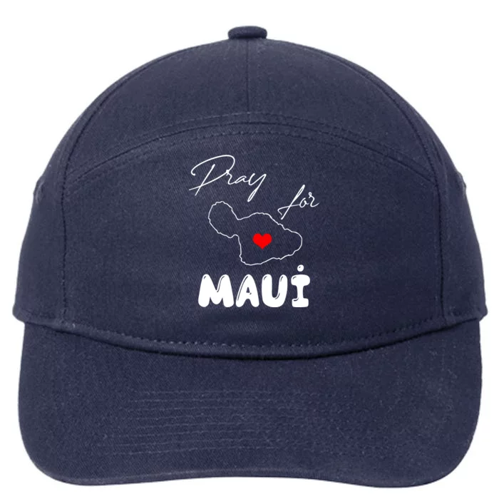 Hawaii Maui Strong Support Gift Pray For Maui 7-Panel Snapback Hat