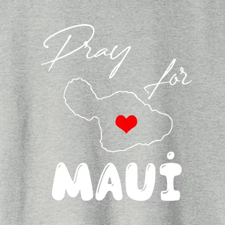 Hawaii Maui Strong Support Gift Pray For Maui Women's Crop Top Tee