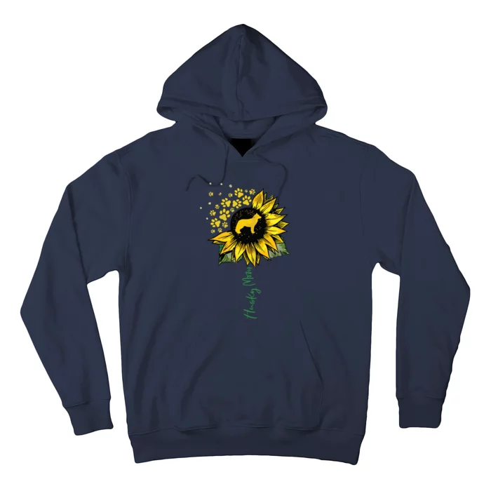 Husky Mom Sunflower Siberian Husky Lover Gifts Dog Mom Mama Hoodie