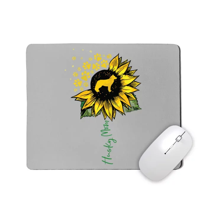 Husky Mom Sunflower Siberian Husky Lover Gifts Dog Mom Mama Mousepad