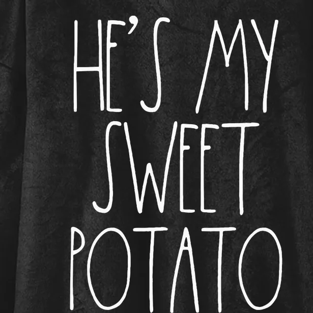 HeS My Sweet Potato I Yam Adult Thanksgiving Couples Hooded Wearable Blanket