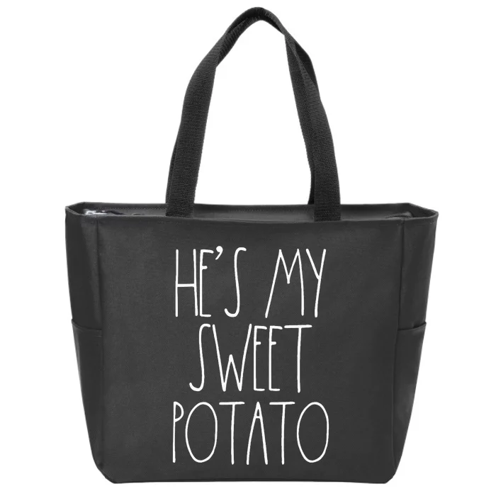 HeS My Sweet Potato I Yam Adult Thanksgiving Couples Zip Tote Bag