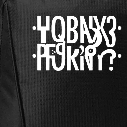 Hidden Message Secret Horny Funny City Backpack