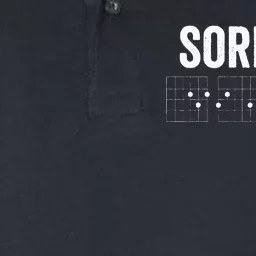 Hidden Message Sorry IDGAF Chords Guitar Softstyle Adult Sport Polo