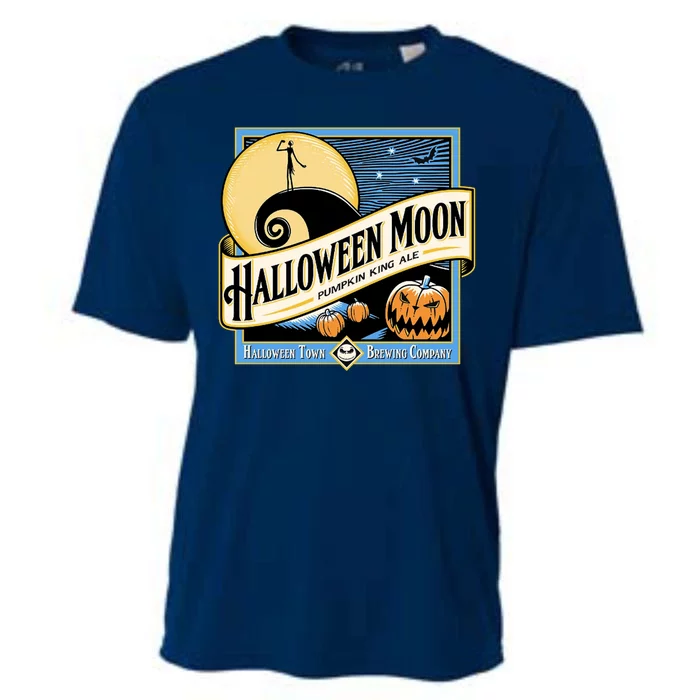 Halloween Moon Town Brewing Company Pumpkin King Ale Cooling Performance Crew T-Shirt