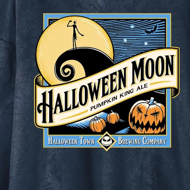 Halloween Moon Town Brewing Company Pumpkin King Ale Hooded Wearable Blanket