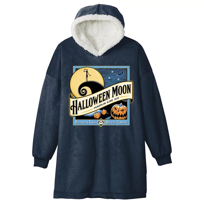 Halloween Moon Town Brewing Company Pumpkin King Ale Hooded Wearable Blanket