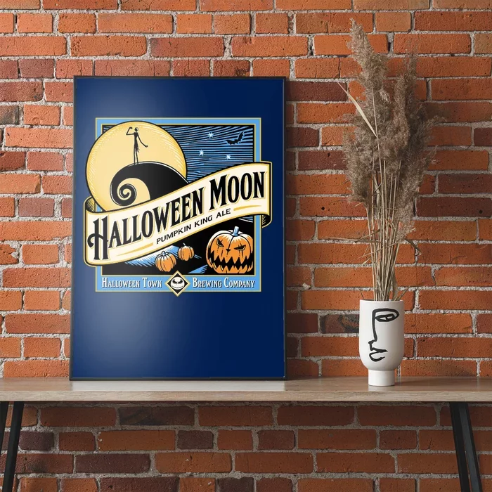 Halloween Moon Town Brewing Company Pumpkin King Ale Poster