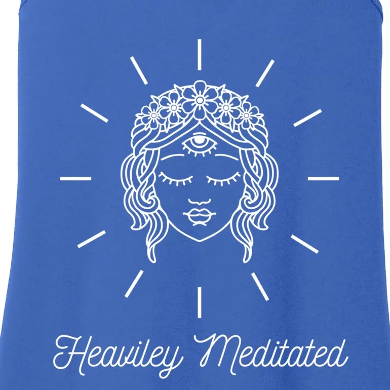 Heavily Meditated Tote Law Of Attraction Third Eye Woke Cute Gift Ladies Essential Tank