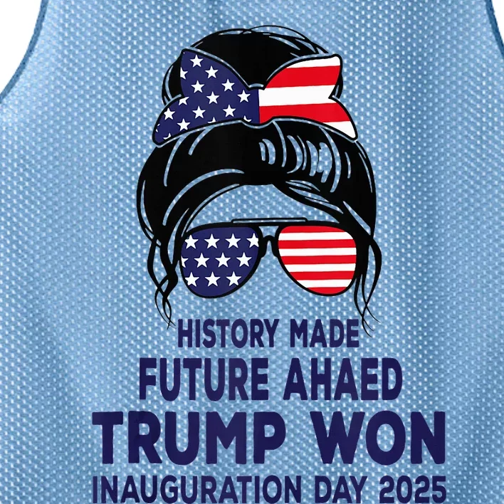 History Made Trump Won Inauguration Day 2025 Mesh Reversible Basketball Jersey Tank