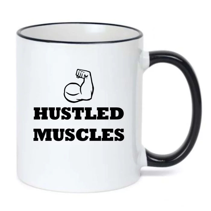 Hustle Muscles Tee Gift Black Color Changing Mug