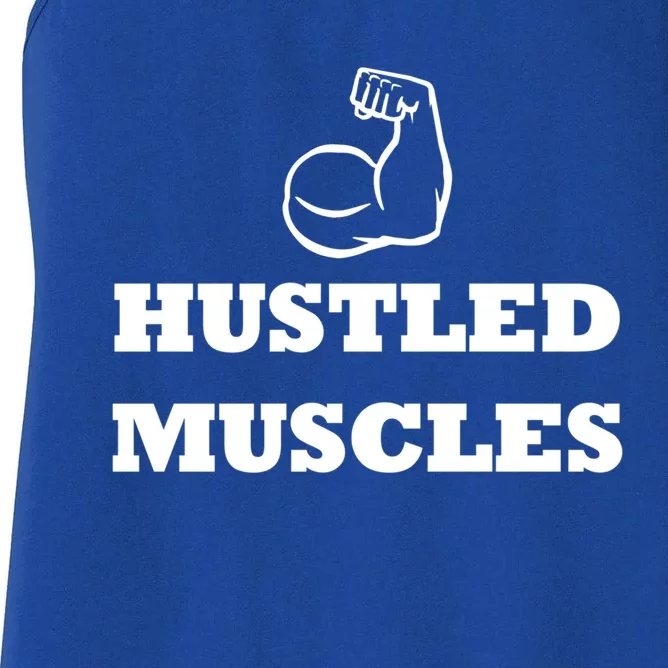 Hustle Muscles Tee Gift Women's Racerback Tank