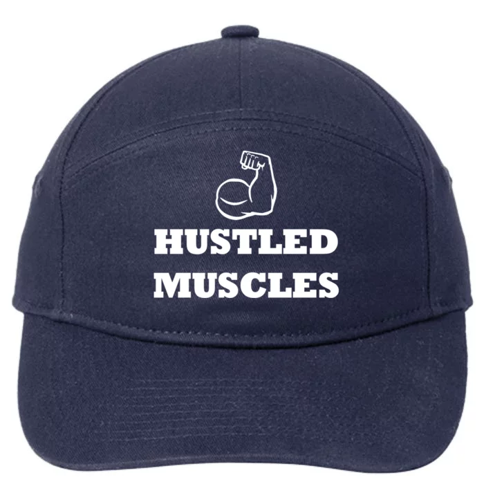 Hustle Muscles Tee Gift 7-Panel Snapback Hat