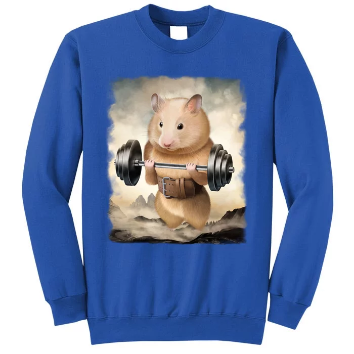 Hamster Muscle Training Weightlifting Cute Gift Sweatshirt