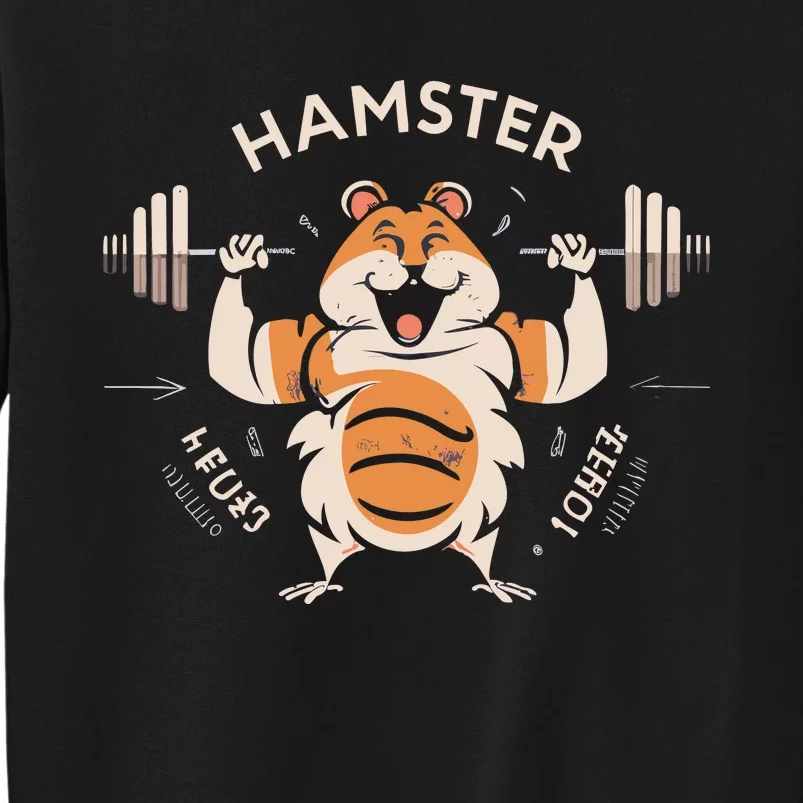 Hamster Muscle Training Weightlifting Cute Gift Sweatshirt