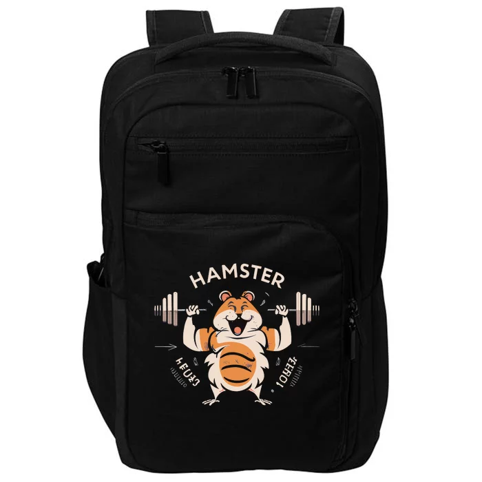 Hamster Muscle Training Weightlifting Cute Gift Impact Tech Backpack