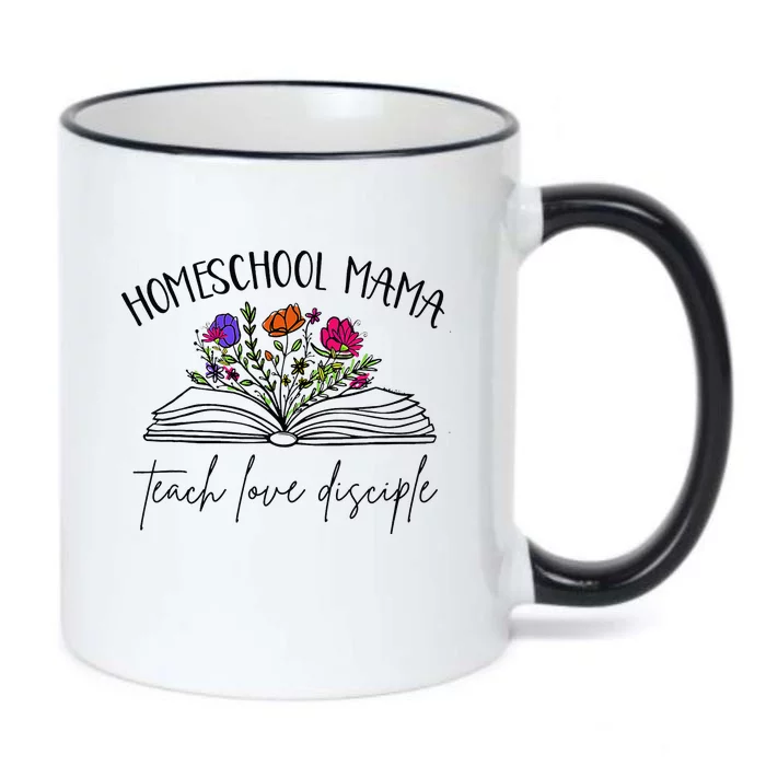 Homeschool Mama Teach Love Disciple Christian Homeschool Mom Black Color Changing Mug