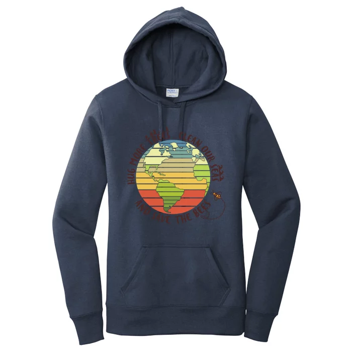 Hung More Tree Clean Our Seas And Save The Bees Meaningful Gift Women's Pullover Hoodie