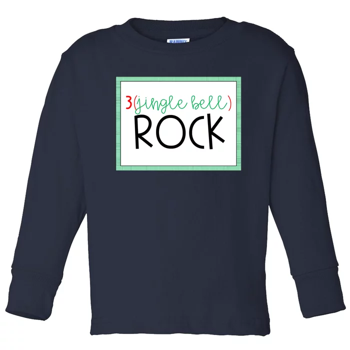 Holiday Math Teacher Jingle Bell Rock Toddler Long Sleeve Shirt