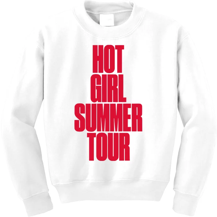 Hotgirlsumrtour Megan Thee Stallion Hot Girl Summer 2024 Kids Sweatshirt