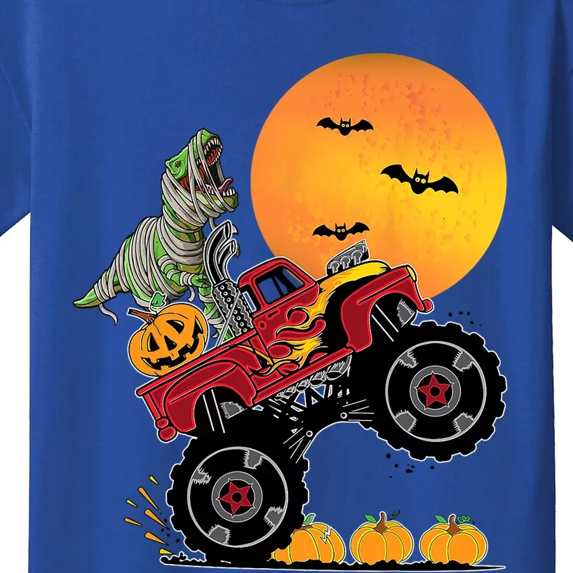 Halloween Monster Truck Dinosaur T Rex Dino Gift Kids T-Shirt