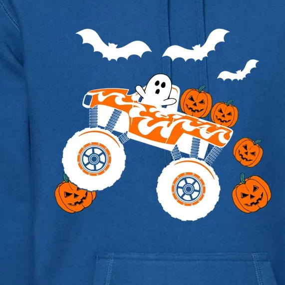 Halloween Monster Truck Ghost S Costume Gift Premium Hoodie