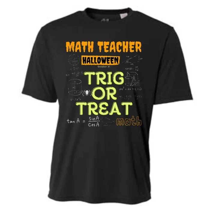 Halloween Math Teacher Trig Or Treat Math Enthusiast. Cooling Performance Crew T-Shirt