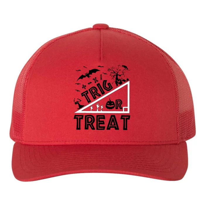 Halloween Math Teacher Trig Or Treat Student School College Yupoong Adult 5-Panel Trucker Hat