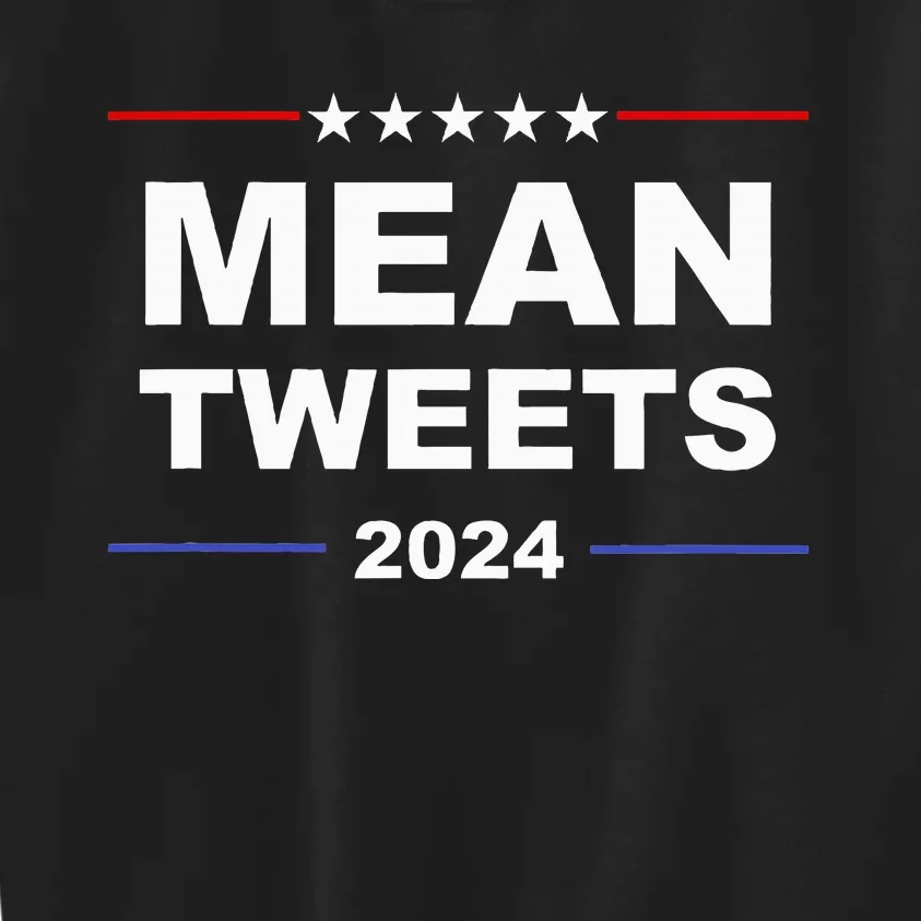 Humorous Mean Tweets & Trump 2024 Political Gear Gop Fans Kids Sweatshirt